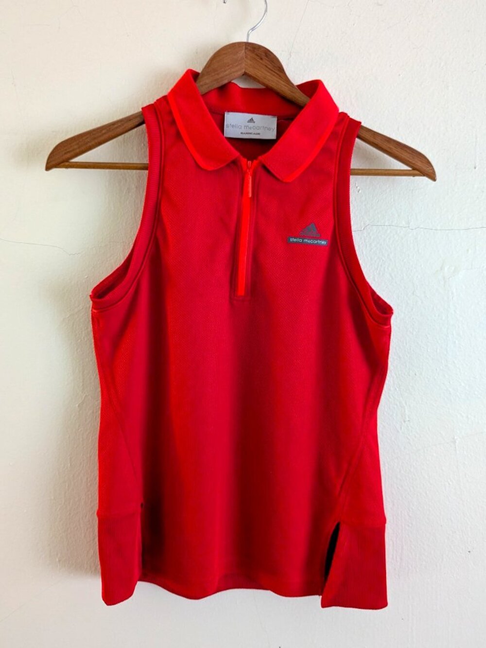 Adidas by Stella McCartney Barricade Tennis Red Polo Top